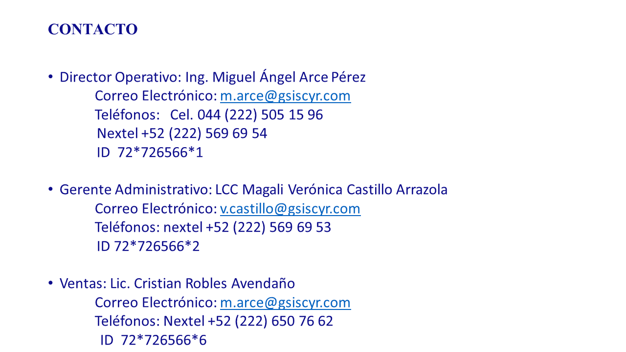 CONTACTO